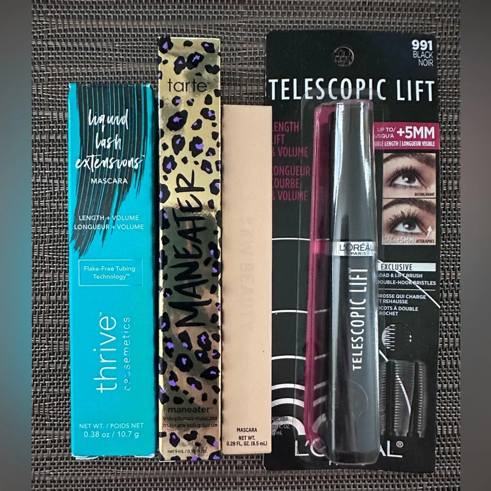 Mascara Bundle (Thrive Causemetics, Tarte, KKW Beauty, L’Oreal)